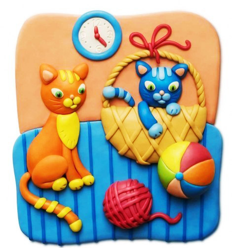 «Котики». Ліплення, пластилін